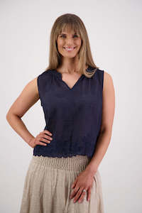 Tops: Sara Ink Ramie Top