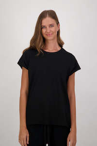 T Shirts: Salma Black T-Shirt