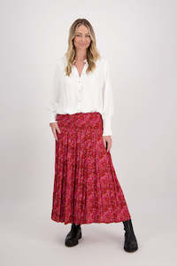 Sale: Hawthorn Red Floral Skirt