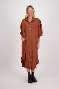 Sale Dresses: Hope Tan Shirt Dress