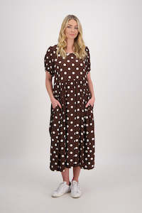 Jem Chocolate Spot Dress