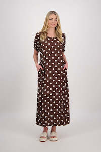 Sale Dresses: Petunia Chocolate Spot Dress