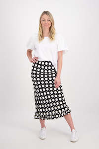 Sale Skirts: Priscilla White Spot Skirt