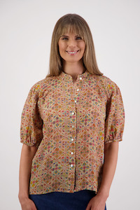 Prints: Saint Little Leaf Ramie Shirt