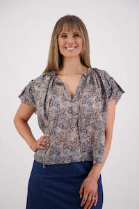 Prints: Shakespeare Denim Daisy Ramie Top