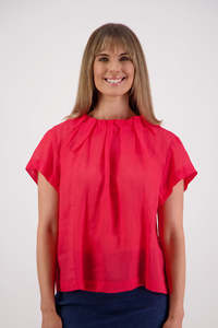Bestselling Styles: Pia Red Ramie Top