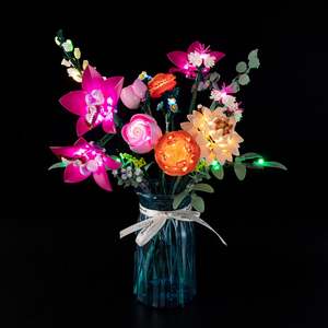 Lego Pretty Pink Flower Bouquet 10342 Light Kit