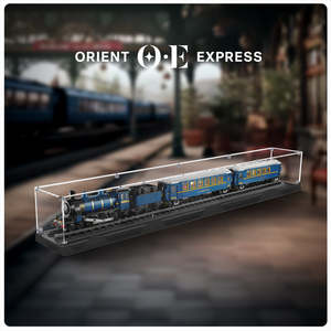 Over Size Display Case: Lego 21344 The Orient Express Train Display Case - Simulated Platform