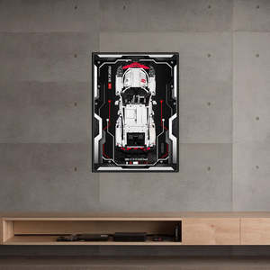 Lego 42096 Porsche 911 RSR Display Wallboard