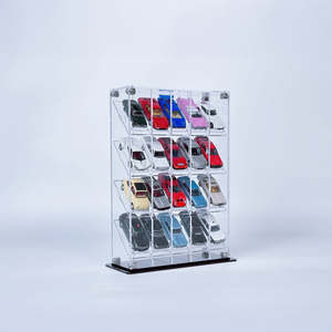 Standard Size Display Case: BrickFans Premium Vertical Display Case for 1:64 Scale Diecast Cars, Hot Wheels, Tomica, Matchbox, Siku