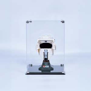 Standard Size Display Case: BrickFans Premium Display Case for Single Helmet