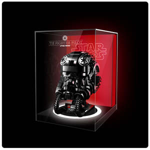 Lego Helmet Series Display Case Duel Lights Version Compatible with 75277 75274 &hellip;