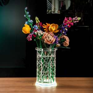 BrickFans Premium HeartBloom LED Display Vase for LEGO® Flowers