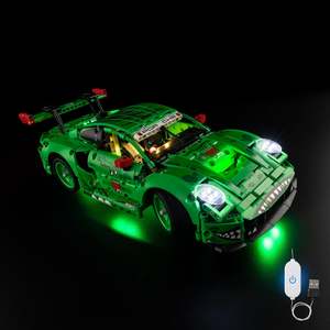 Lego Porsche 911 GT3 R REXY AO Racing Car 42224 Light Kit