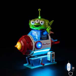 Lego Alien with Pizza Planet Rocket Ride 43307 Light Kit