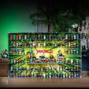 BrickFans Premium Wall-Mounted Display Case for 120 Minifigures & LEGO® NINJAGO&hellip;