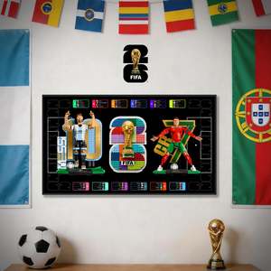 Display Case: BrickFans Premium World Cup Legends Display Frame for LEGO® 43015, 43016 & 43032