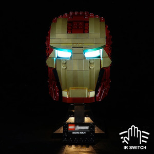 Marvel Dc: Lego Iron Man Helmet 76165 light kit