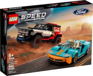 Speed Champions: LEGO Speed Champions 76905 Ford GT Heritage Edition and Bronco R