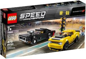 Speed Champions: LEGO Speed Champions 75893 2018 Dodge Challenger SRT Demon and 1970 Dodge Charger R/T