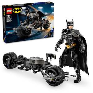 Lego Dc Super Heroes: LEGO DC 76273 Batman Construction Figure and the Bat-Pod Bike