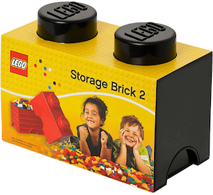Lego Storage Bricks: LEGO 4002 Storage Brick 2 - Black