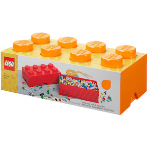 Lego Storage Bricks: LEGO 4004 Storage Brick 8 - Orange