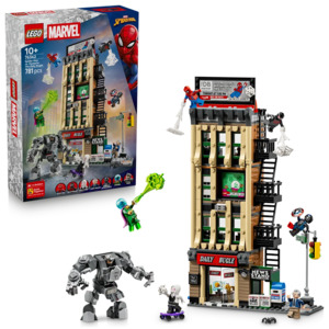 Lego Marvel Super Heroes: LEGO Marvel 76342 Spider-Man vs. Mysterio: The Daily Bugle