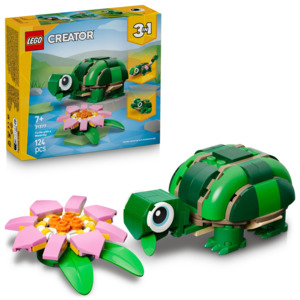 Lego Creator 3 In 1: LEGO Creator 3-in-1 31377 Turtle with a Water Lily Flower