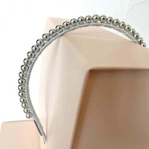 Aubrey Silver Headband