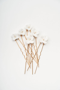 Flower Faux Hairpins