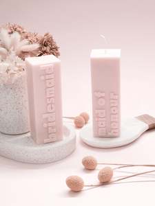 Bridal Party Pillar Candle