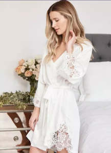 Shop Robes: Lace Robe - Bride
