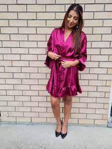 Ruffled Robes - Plum