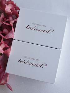 Gift Boxes: Bridesmaid Proposal Box - Mini (White)