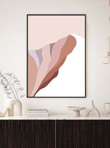 Summit 2. Modern Mountain Art Print