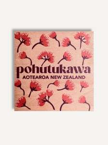 Latest Artworks: Pohutukawa Flower of Aotearoa New Zealand Fridge Magnet