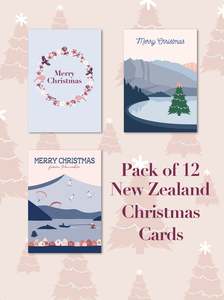 Wholesale: WHOLESALE XMAS Set of 12 NEW ZEALAND CHRISTMAS CARDS