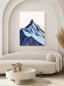 Wanaka Art Prints: Mt Aspiring, New Zealand. Modern Mountain Landscape Art Print