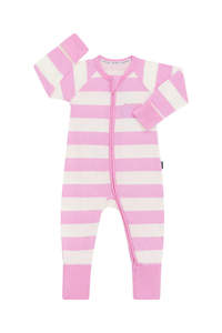 Wondersuits: Rugby Stripe Pink