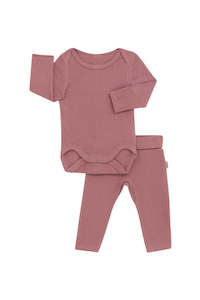 Legging: Sweet Cinnamon Pointelle Bodysuit & Leggings Set