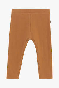 Toasted Bagel Wide Needle Rib Leggings