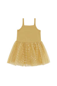 Shining Star Golden Tutu Dress CLEARANCE