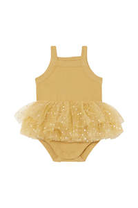 Dress: Mustard Rush Tutu Suit Dress CLEARANCE