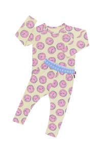 Pj Clear: Tick Tok Long Pj Set CLEARANCE