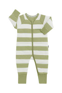 Green Stripe Padded Suit