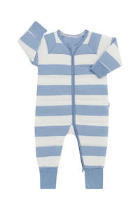 Terry: Blue Stripe Padded Suit