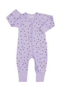 Ditsy Dots Purple Terry