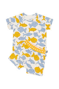 Swim Fishy Swim Short Sleeve PJ Set CLEARANCE