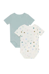 Wonderbodies: Dreamy Stardust 2 Pack Short Sleeve Wonderbodies Bodysuit CLEARANCE